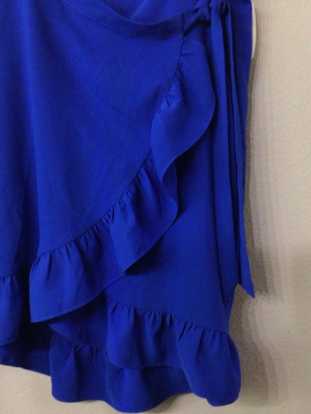 Express Royal blue wraparound skirt size XL/TG. Excellent shape. - Picture 4 of 9
